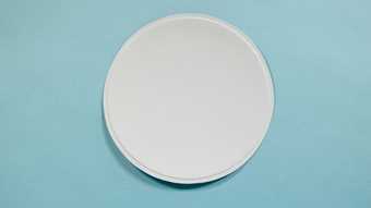 Photograph of a small paper plate
