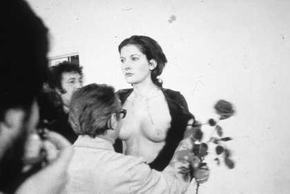Marina Abramović, Rhythm 0 1974, 6-hour performance, Studio Morra, Naples