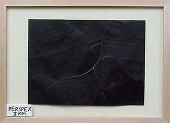 Irregular cracking of acrylic sheet fitted in frame with spacers