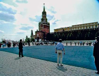 Irwin, film stills from the performance Black Square on Red Square 1992