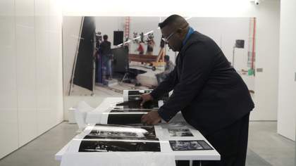 Isaac Julien in his studio 2017