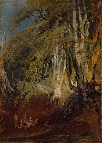 J.M.W. Turner A Beech Wood with Gypsies round a Campfire 1799–1801