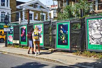 Ophelia responses on a billboard