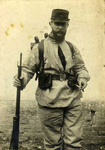 Unknown photographer Jacques Villon in uniform 1906