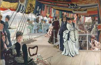 James Tissot The Ball on Shipboard c.1874 Tate Presented by the Trustees of the Chantrey Bequest 1937