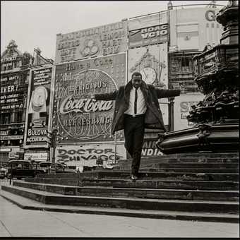 James Barnor Mike Eghan at Piccadilly Circus, London 1967 