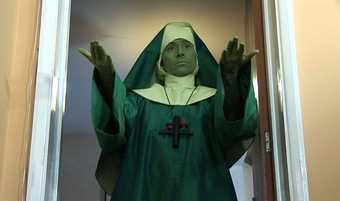 Jennet Thomas, All Suffering SOON TO END! 2010 Video still: green nun