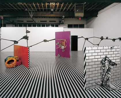 Jim Lambie Mental Oyster, installation view
