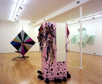 Jim Lambie, Shoulder Pad, installation view, Sadie Coles, London 2005