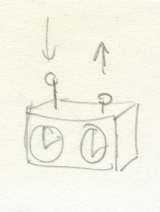 Jimmy Robert and Ian White Preparatory drawing for '6 things we couldn’t do, but can do now'
