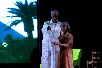 Joan Jonas, Helen in Egypt: Lines in the Sand 2004