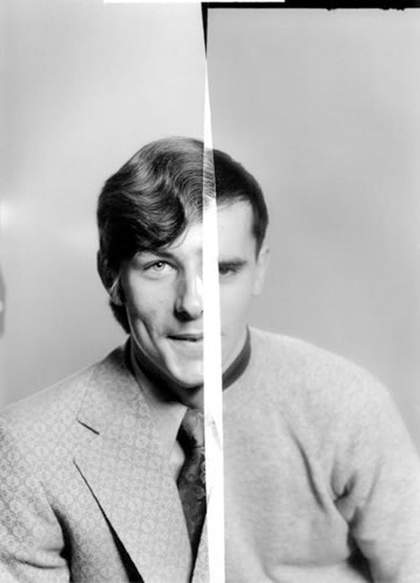 Joachim Schmid, Photogenetic Draft #10; two halves of different b/w photos