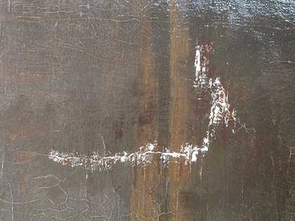Johan Zoffany's Charles Macklin as Shylock, detail of paintwork for Tate conservation project