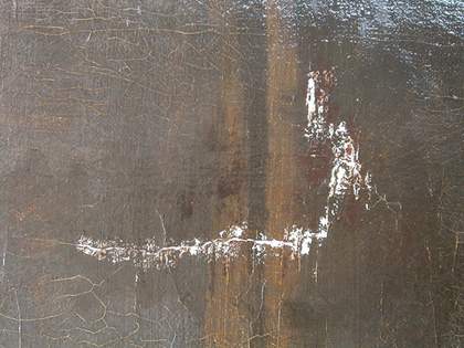 Johan Zoffany's Charles Macklin as Shylock, detail of paintwork for Tate conservation project