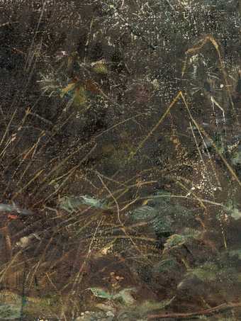 John Everett Millais, Dew-Drenched Furze (detail), 1889–90, oil paint on canvas, 173.2 × 123 cm