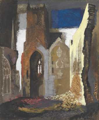John Piper painting of St Mary le Port church.