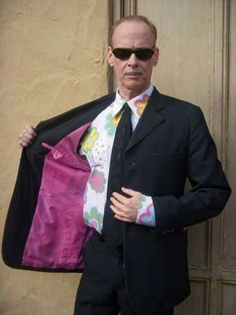 John Waters in a Viktor & Rolf and Lily van der Stokker shirt, Baltimore, February 2010
