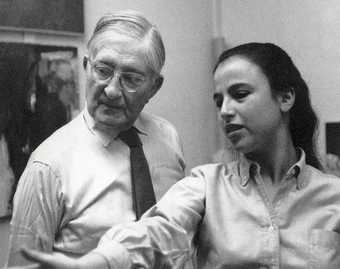Josef Albers and Eva Hesse, Yale University, c.1958