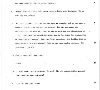 Transcript of Information Action 1972 (excerpt)