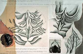 Judy Chicago, Study for Georgia O'Keeffe for The Dinner Party, 1974–9