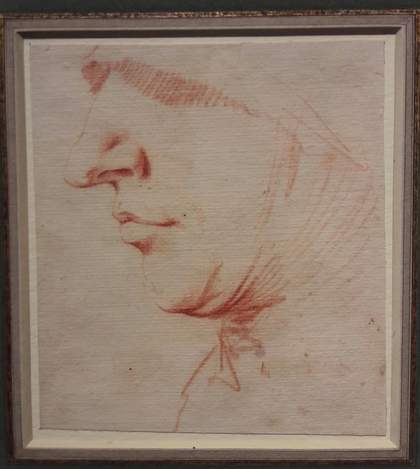 Jusepe de Ribera's Head in Profile Wearing a Veil and a Wimple, 17th century. Jean-Luc Baroni