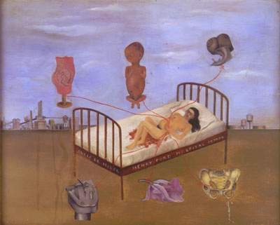 Frida Kahlo Henry Ford Hospital 1932 Oil on metal panel 305 x 350mm