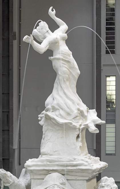 Photograph of Kara Walker's 'Fons Americanus' at Tate Modern. Detail shows 'Venus'
