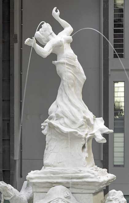 Photograph of Kara Walker's 'Fons Americanus' at Tate Modern. Detail shows 'Venus'