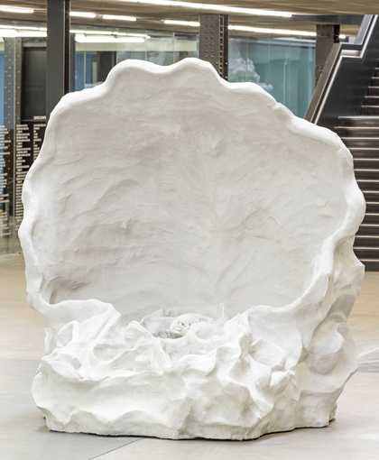 Photograph of Kara Walker's 'Fons Americanus' at Tate Modern. Detail shows 'Shell Grotto'