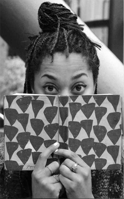 Black and white portrait of Keisha Thompson