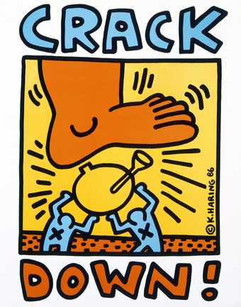 Keith Haring, Crack Down! 1986. © Keith Haring Foundation