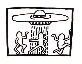 Keith Haring Art Print - Earth, world