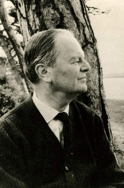 Kenneth Clark black and white photograph portrait