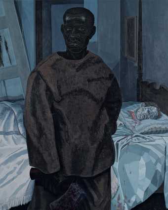 Kerry James Marshall, Portrait of Nat Turner with the Head of his Master, 2011, acrylic paint on PVC panel, 91.4 × 74.9 cm - © Kerry James Marshall, courtesy the artist and Jack Shainman Gallery, New York