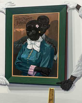 Kerry James Marshall, Still Life with Wedding Portrait, 2015, acrylic paint on PVC panel, 151.1 × 120.6 cm - © Kerry James Marshall, courtesy the artist and Jack Shainman Gallery, New York