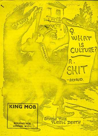 Front cover of a King Mob anti culture publication