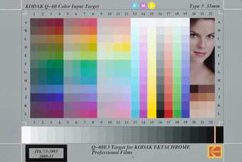 Kodak Q-60 input colour target