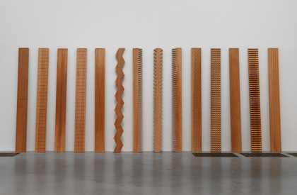 Susumu Koshimizu, From Surface to Surface 1971, remade 1986, wood, 3000 x 8100 x 100 mm. Tate collection, purchased with funds provided by the Asia Pacific Acquisitions Committee 2008. © Susumu Koshimizu