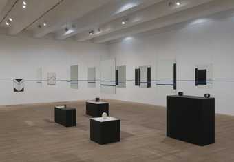 Installation shot of Edward Krasiński display at Tate Modern