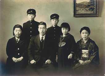 Kusama's family; Yayoi is second from the right.
