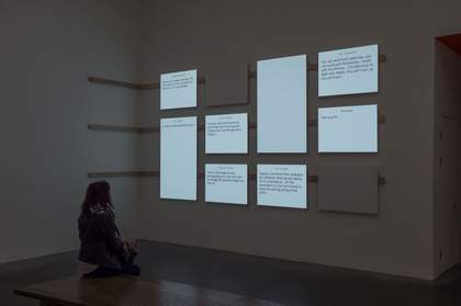 ​Installation view of Explore Media Networks. Photograph Copyright Tate 2016; Photograph by Lucy Dawkins