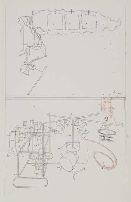 Diagrammatic interpretation of the Large Glass as completed