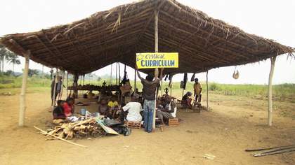 Launching IHA's Critical Curriculum, Institute for Human Activities, undisclosed location, DR Congo, video still, 2014