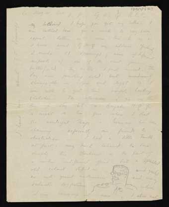 Letter from Paul Nash to Margaret Nash written from France while on commission to make drawings at the Front as a war artist 13 November 1917