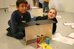Kids with light lab