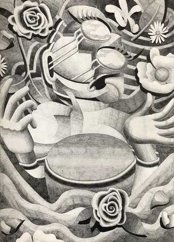 Abstract pencil drawing