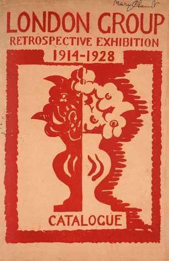 Catalogue for London Group Retrospective Exhibition, 1928, Tate Bloomsbury resource