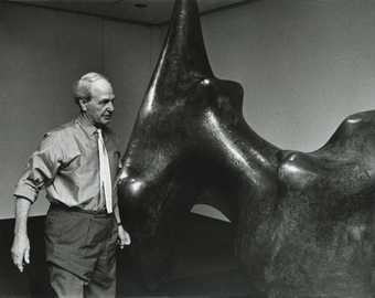 Henry Moore with Reclining Figure 1969-70