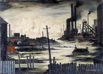 L.S. Lowry River Scene (Industrial Landscape) 1935