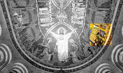 Luc Olivier Merson Ceiling Mosaic 1912 Basilique du Sacré Coeur, Paris